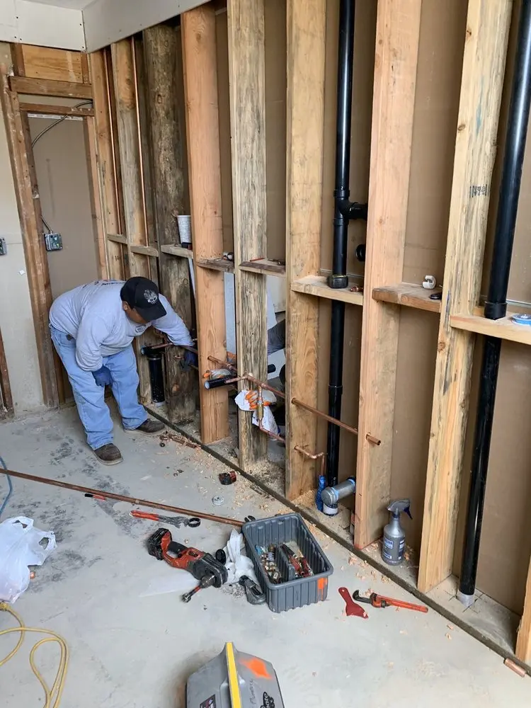 Commercial rough-in plumbing for Trenchless Sewer Repair in Newington